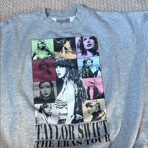 Taylor Swift The Eras Tour Gray Sweatshirt